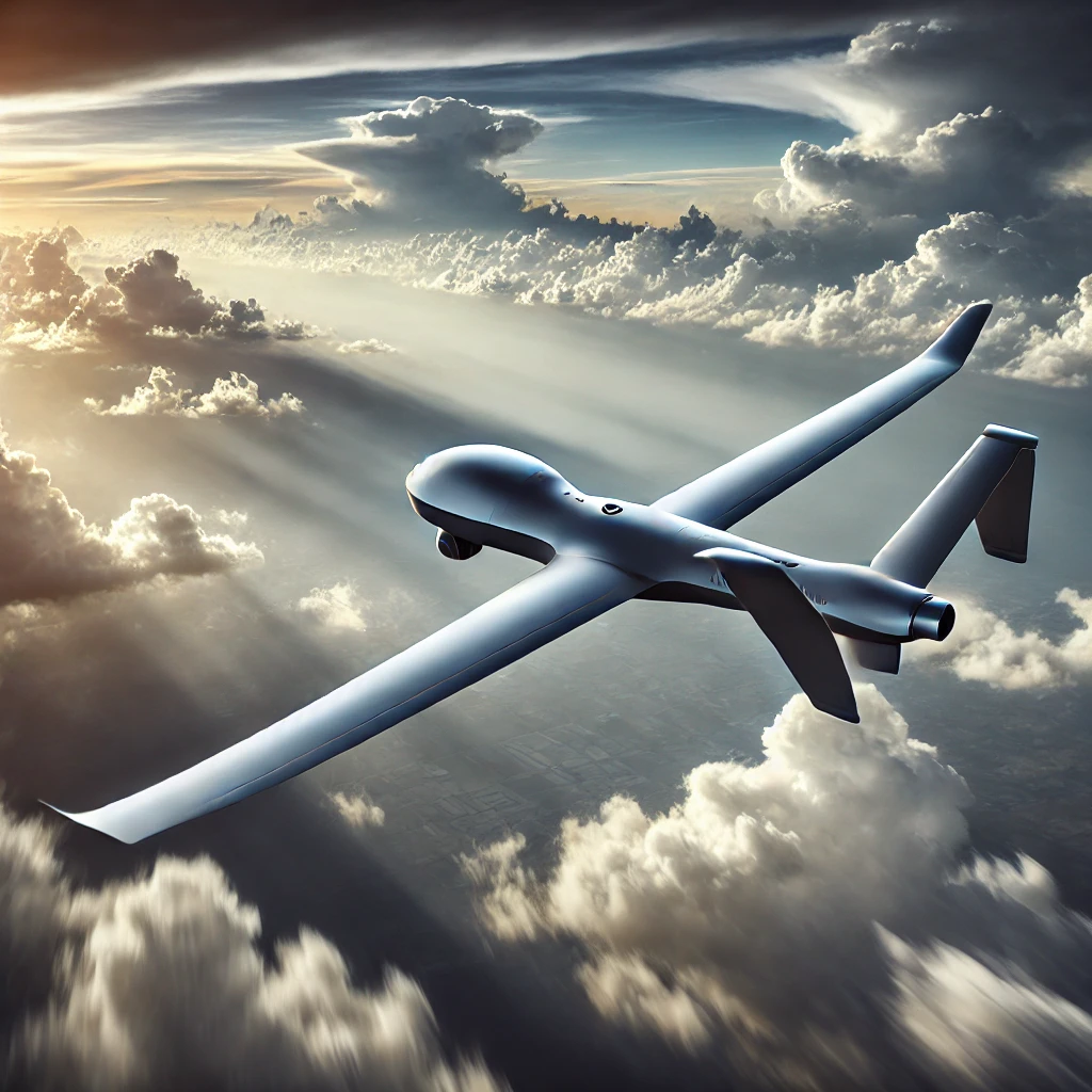 Ejemplo de dron de ala fija usado en cartografía