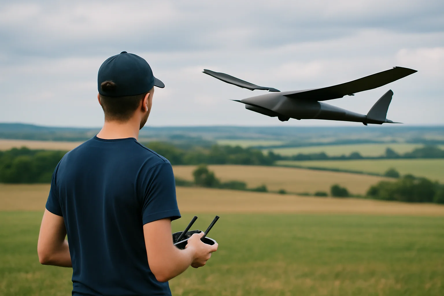 STS-ES-02. BVLOS con observadores del espacio aéreo sobre una zona terrestre controlada en un entorno poco poblado